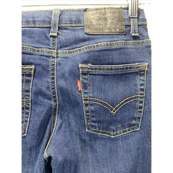 Levi's 511 Slim Fit Blue Denim Jeans Adjustable Waist Boy's (26X27) Size 12 Reg - Picture 3 of 10
